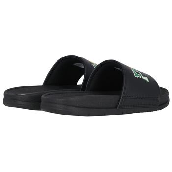 Boys Black Logo Sliders