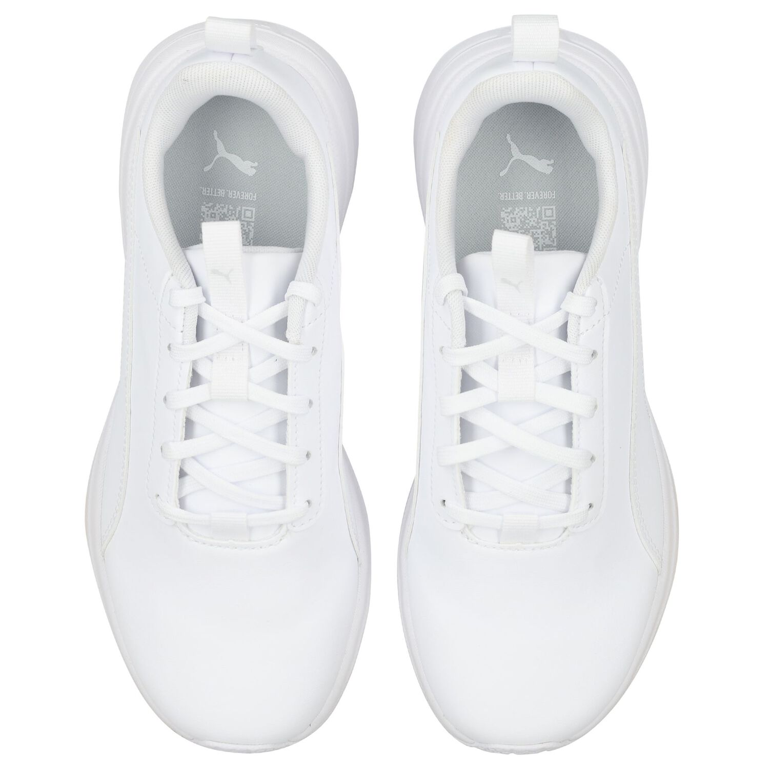 White Leather Rickie Runner Trainers, 1, hi-res
