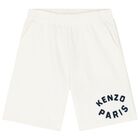 Boys Ivory Logo Shorts, 1, hi-res
