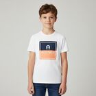 Boys White Logo T-Shirt, 1, hi-res
