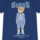 Boys Blue Teddy Bear Logo T-Shirt, 3, hi-res