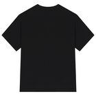 Boys Black Logo Shirt, 1, hi-res