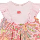 Baby Girls Pink Floral Paisley Dress , 1, hi-res