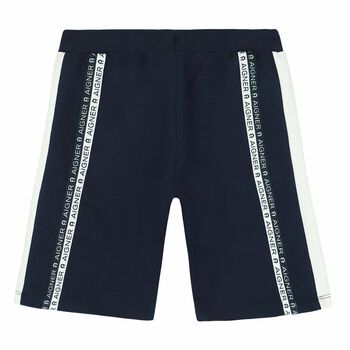 Boys Navy Logo Shorts