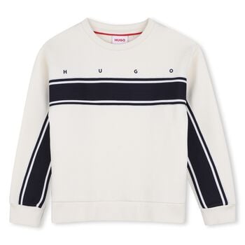 Boys Ivory Logo Sweatshirt