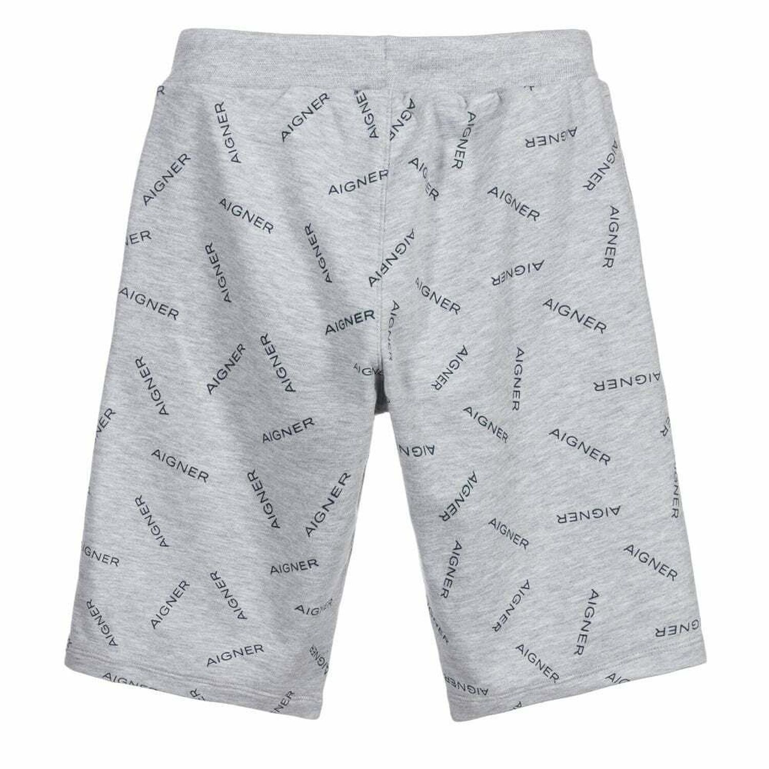 Boys Grey Logo Shorts, 1, hi-res image number null