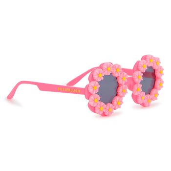Girls Pink Flower Sunglasses