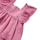 Younger Girls Pink Embroidered Dress, 1, hi-res
