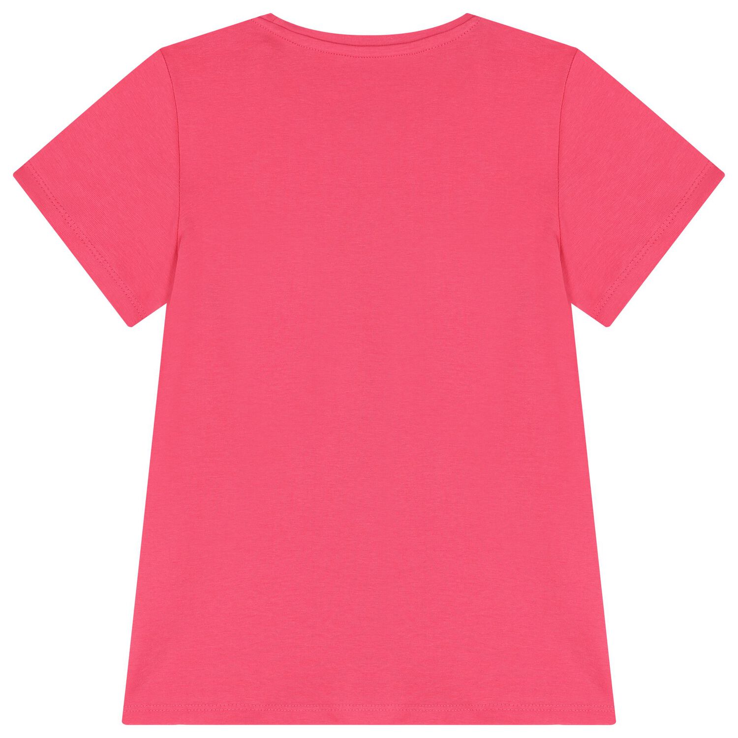Girls Pink Embellished Logo T-Shirt, 2, hi-res image number null