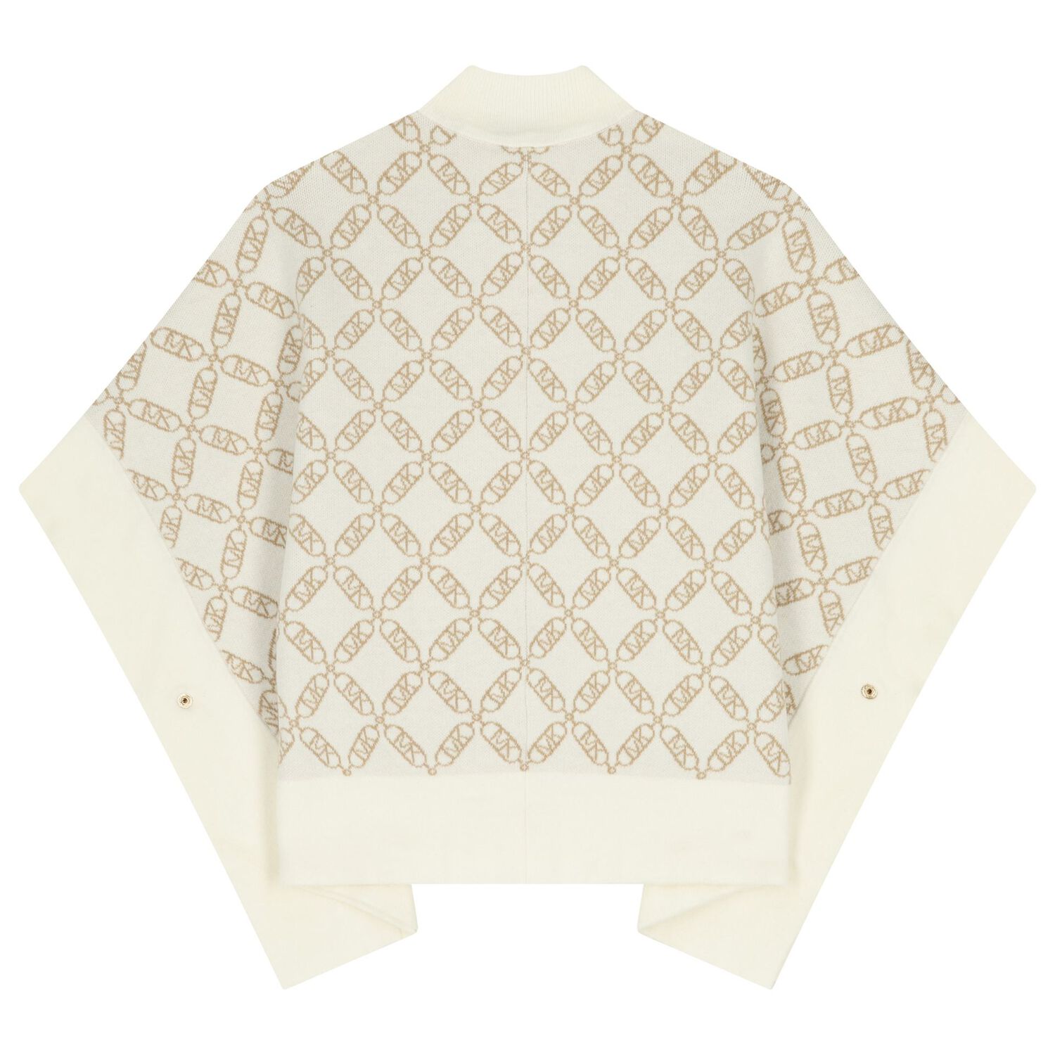 عبأءه محبوكه للبنات باللون العاجى , 1, hi-res