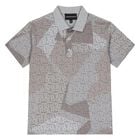 Boys Grey & Beige Logo Polo Shirt, 2, hi-res