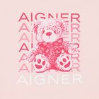 Baby Girls Pink & Ivory Teddy Bear Logo Baby Nest, 3, hi-res