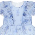 فستان بنات بكشكشة باللون الأزرق, 1, hi-res