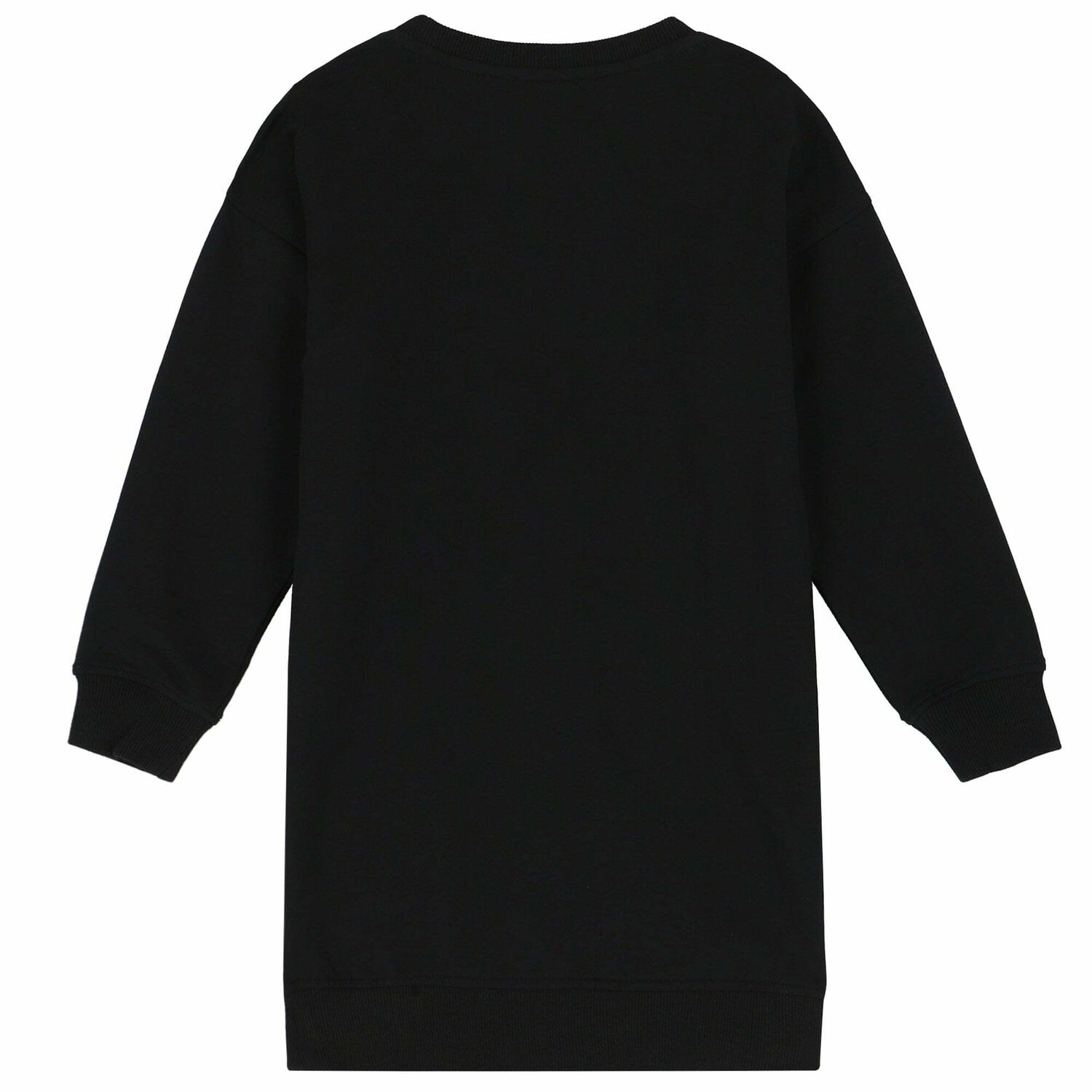 فستان بناتي بالشعار باللون الاسود, 2, hi-res image number null