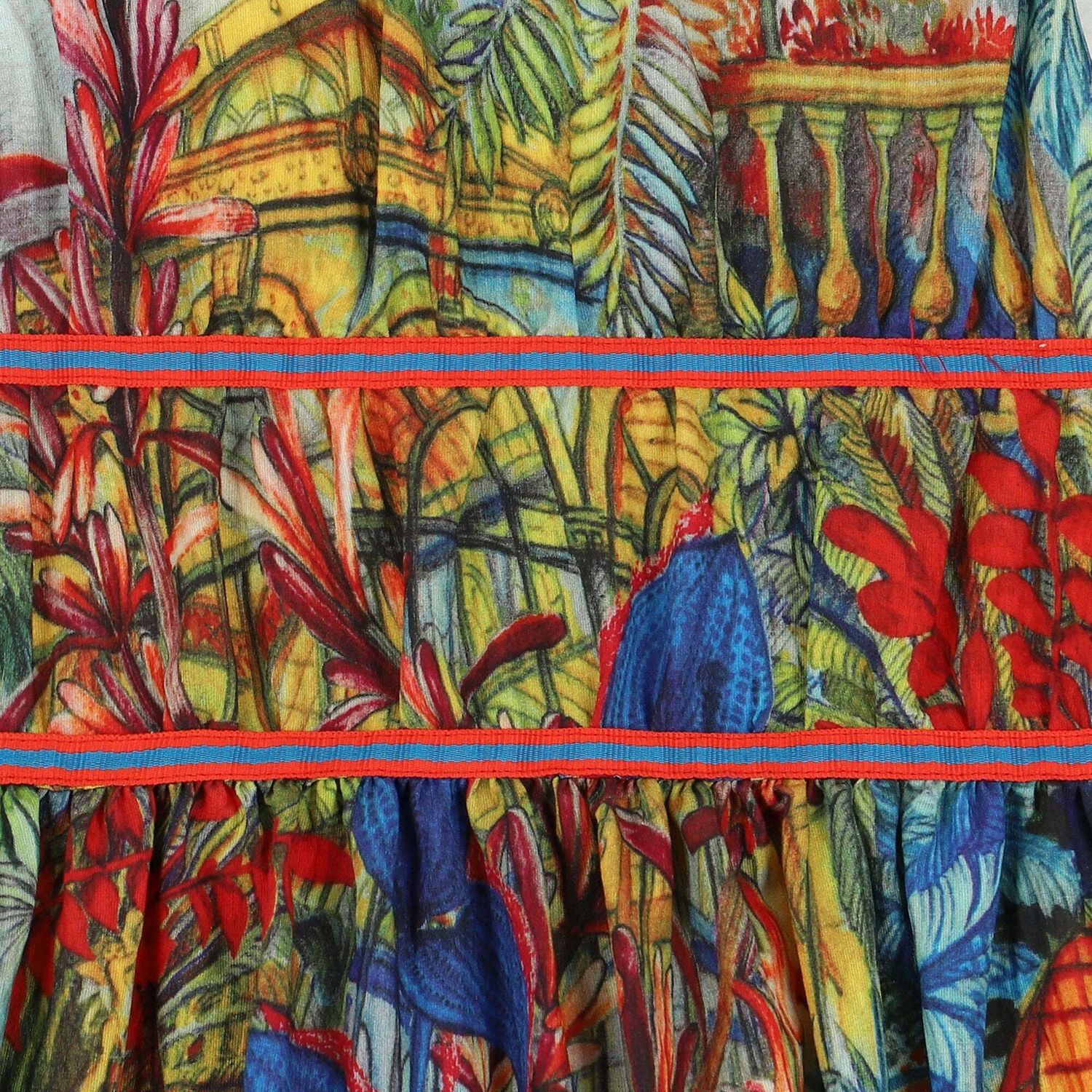 Girls Multi Coloured Printed Dress, 1, hi-res image number null