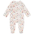 White Festive Babygrow, 1, hi-res