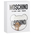 لبس أطفال بشعار دب تيدي باللون الأبيض, 1, hi-res