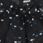 Girls Black & Blue Dot Organza Dress, 1, hi-res