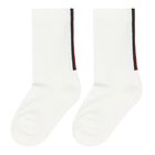 Ivory Web Striped Socks, 1, hi-res
