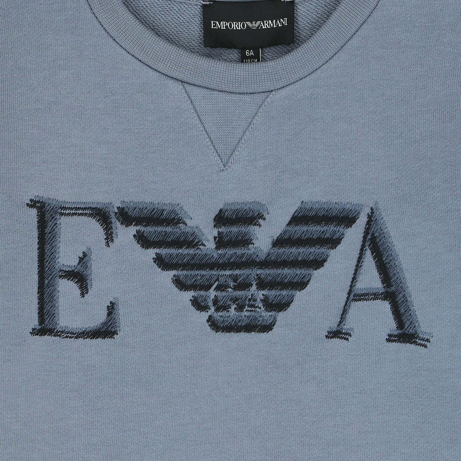 Boys Grey Logo Sweatshirt, 1, hi-res image number null