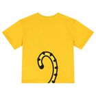 Girls Yellow Tiger Logo T-Shirt, 2, hi-res