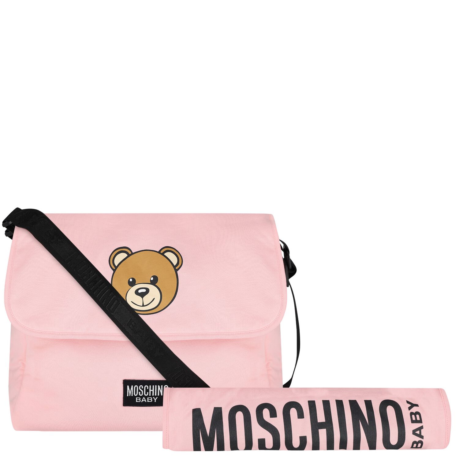 Baby Girls Pink Teddy Bear Changing Bag, 5, hi-res