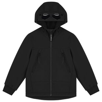 Boys Black Hooded Jacket