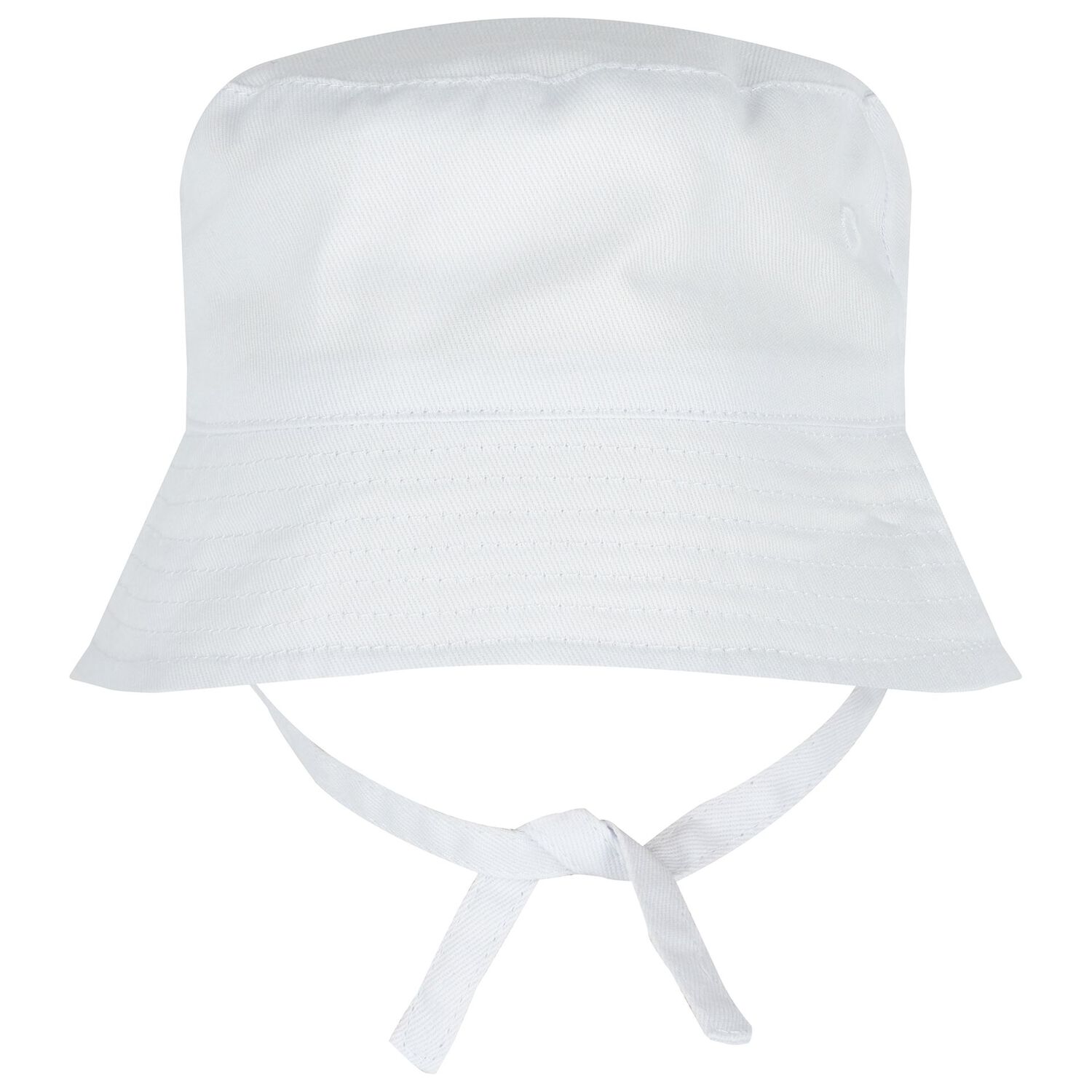 Baby Boys White Logo Hat , 1, hi-res