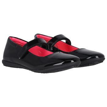 Girls Black Patent Leather Shoes