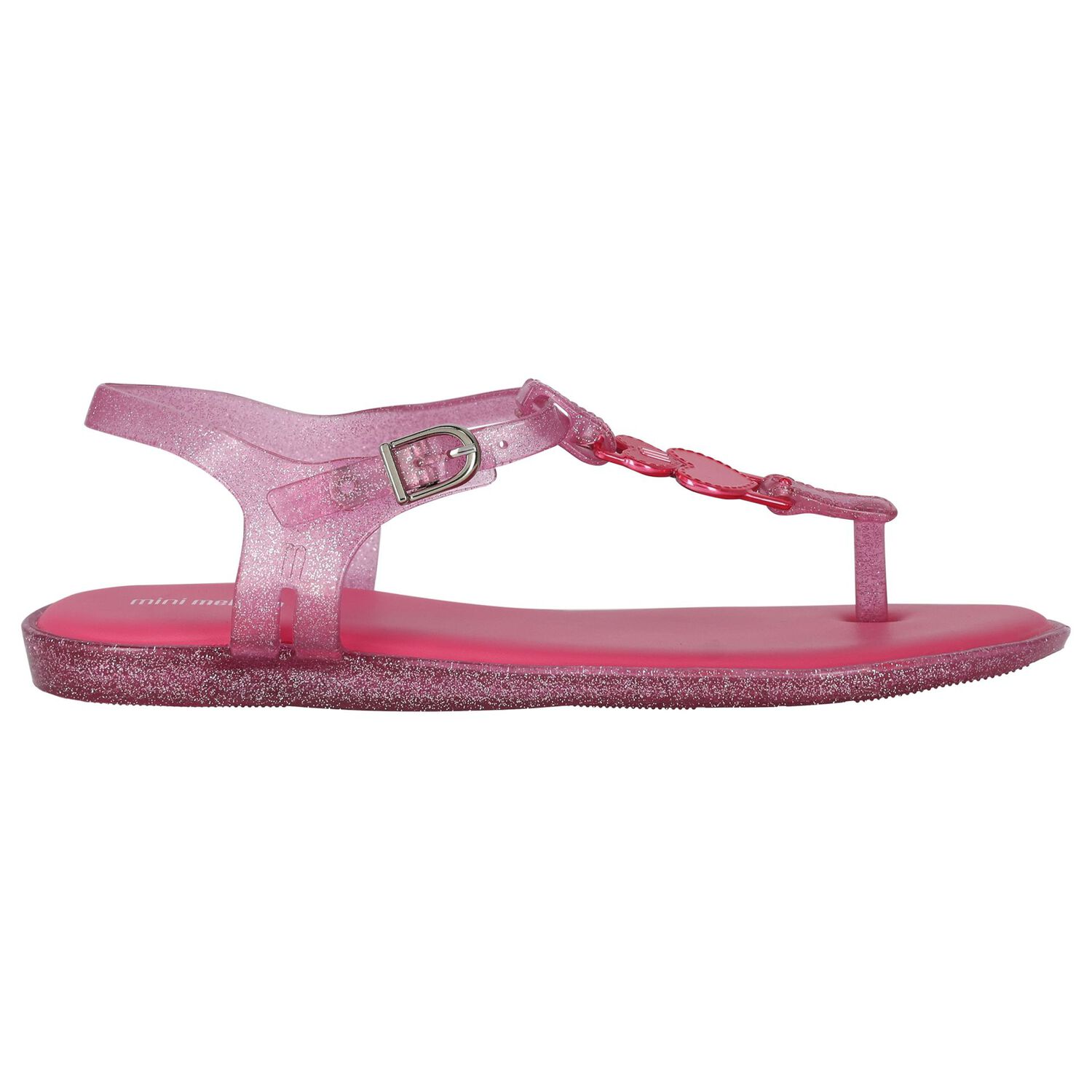 Girls Pink Glitter Solar Sandals, 2, hi-res image number null