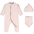 Baby Girls Pink Romper Gift Set, 1, hi-res