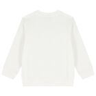 Girls White Logo Sweatshirt, 1, hi-res
