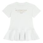 Younger Girls White Logo Dress, 1, hi-res