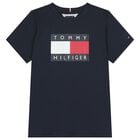 Boys Navy Blue Logo T-Shirt, 1, hi-res
