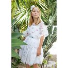 تنوره بنات من التول باللون الابيض , 1, hi-res