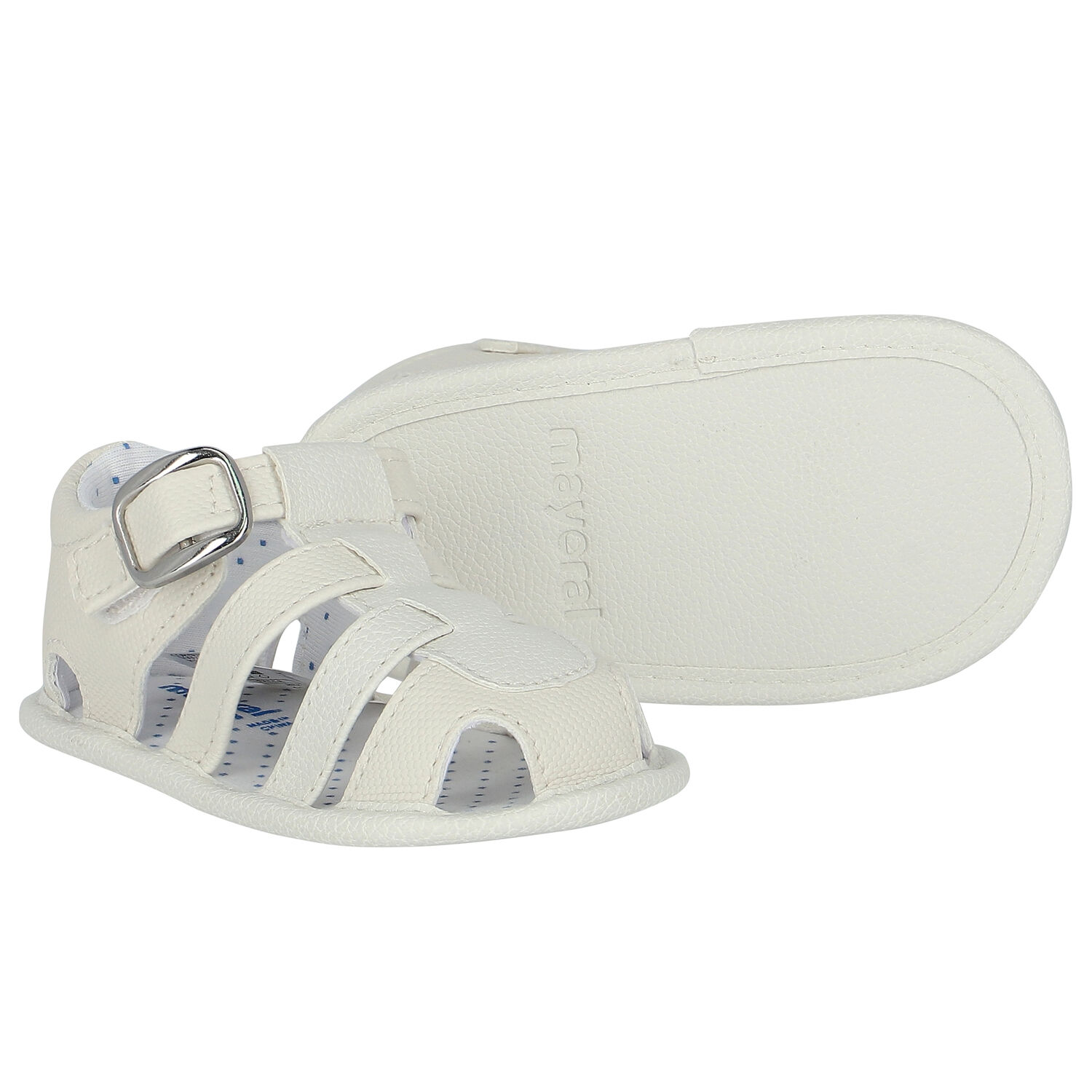 Baby Boys Ivory Sandals, 2, hi-res