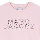 Girls Pink Logo Rhinestone T-Shirt, 2, hi-res
