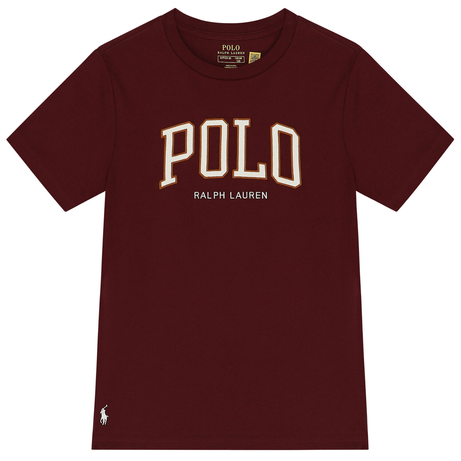Boys Burgundy Logo T-Shirt, 2, hi-res