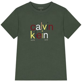 Boys Green Logo T-Shirt