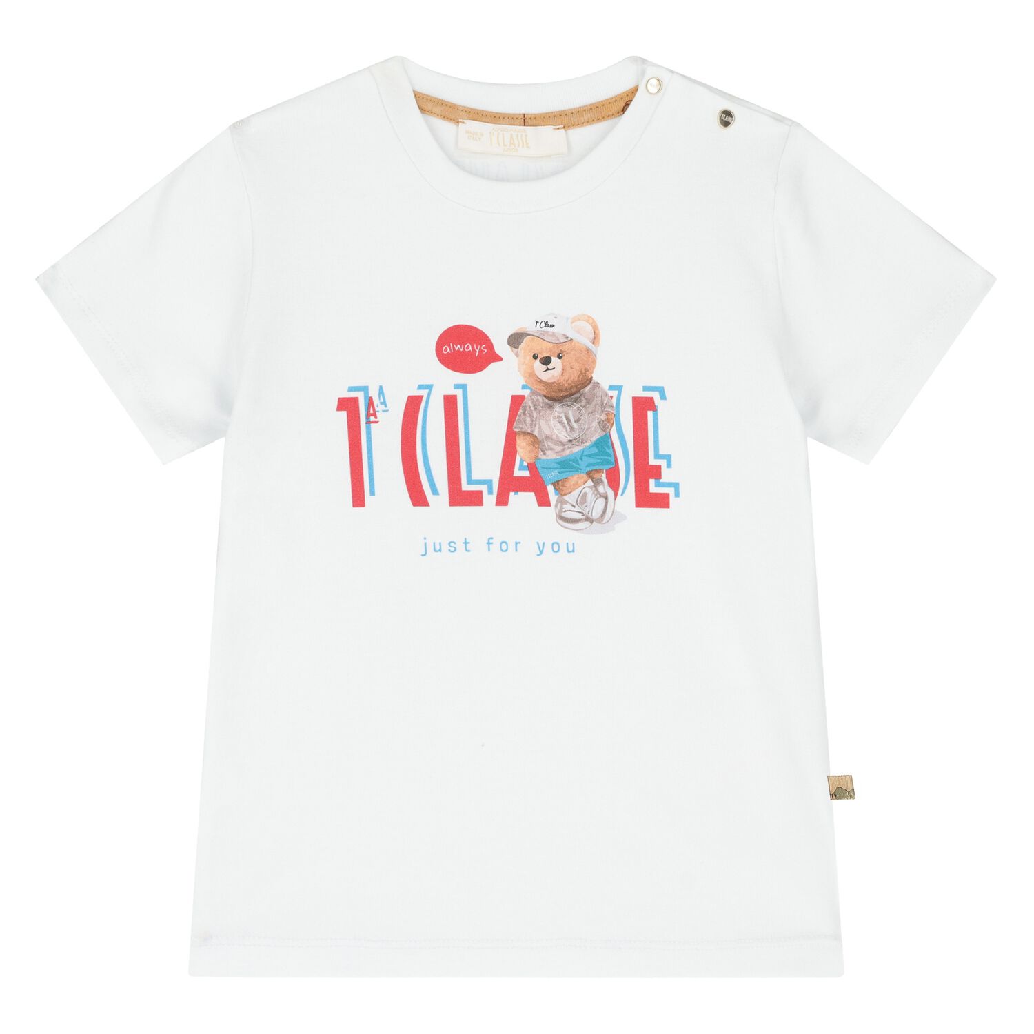 Younger White Teddy Bear T-Shirt, 1, hi-res image number null