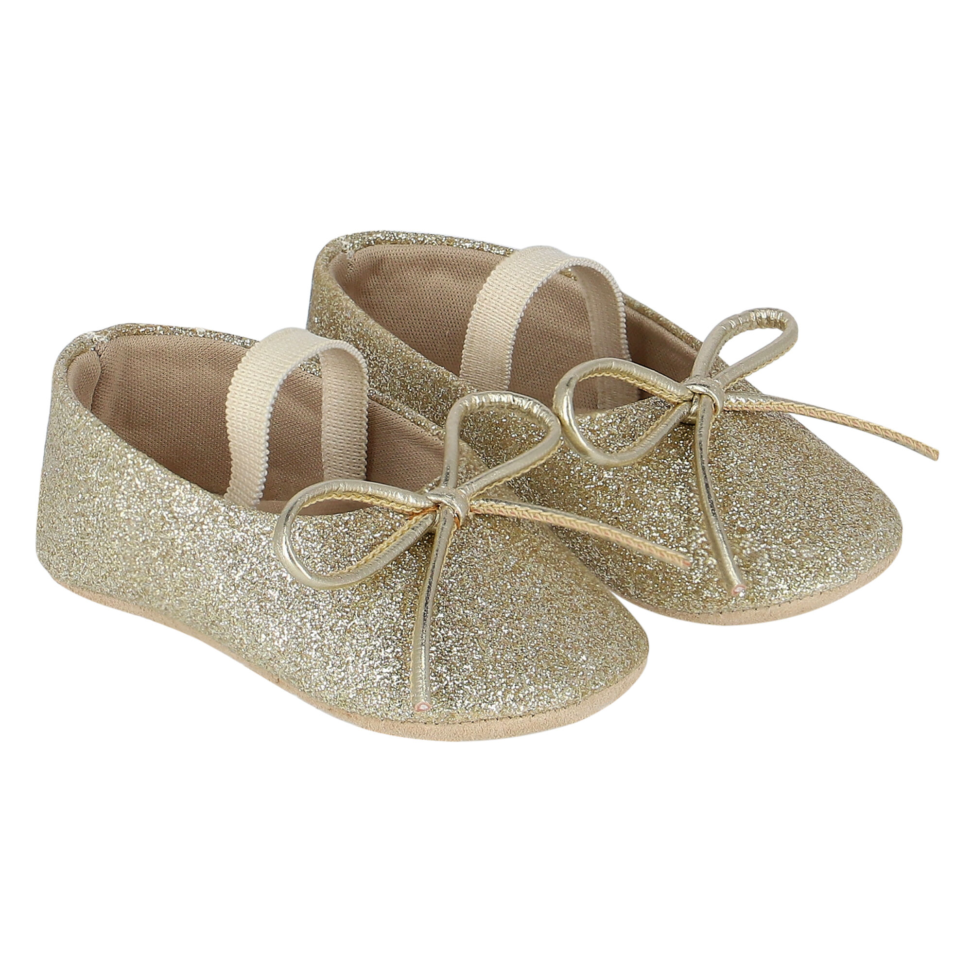 Gold glitter shoes online for baby girl