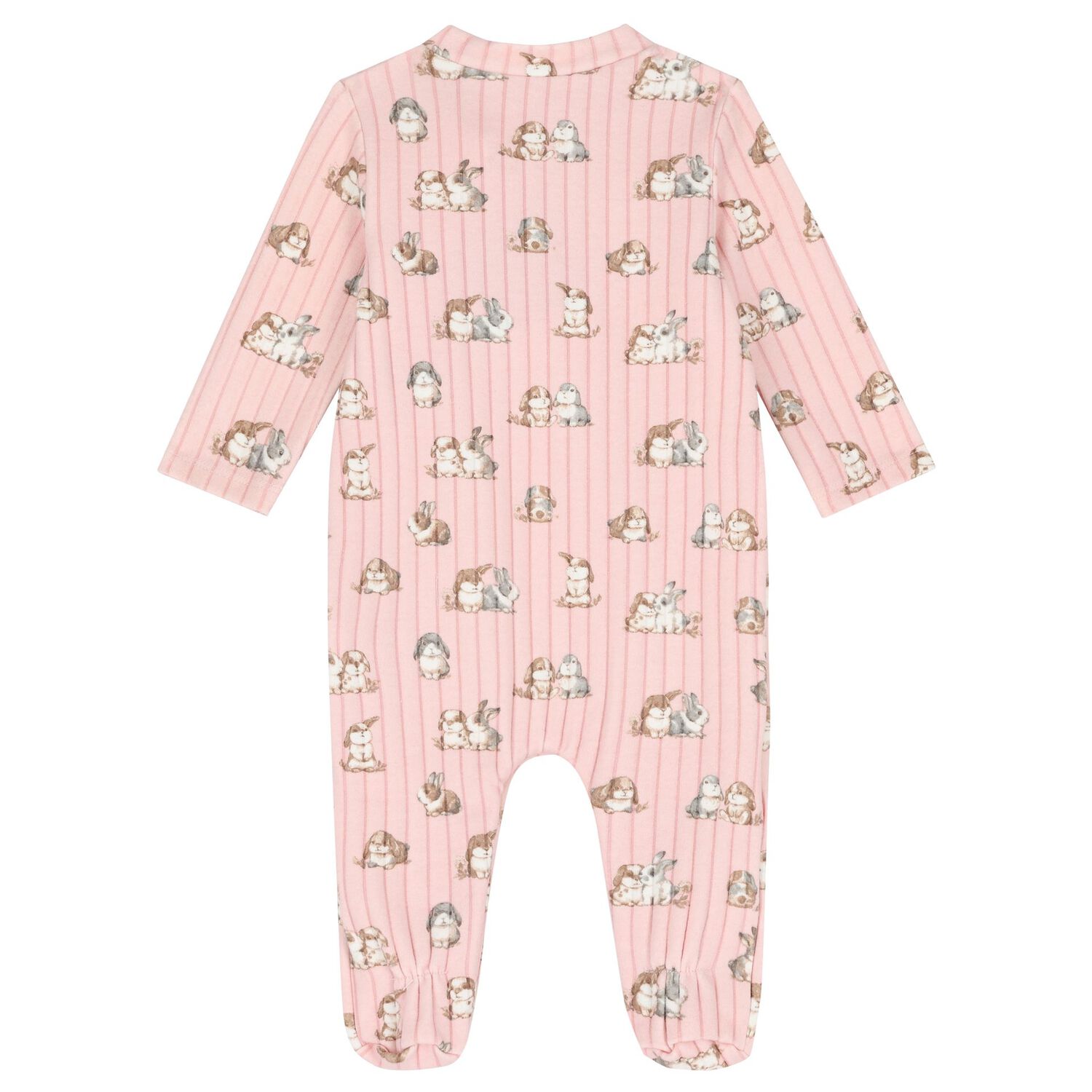 Baby Girls Pink Bunny Babygrow Set, 3, hi-res image number null
