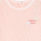 Baby Girls Pink Logo Babygrow, 1, hi-res