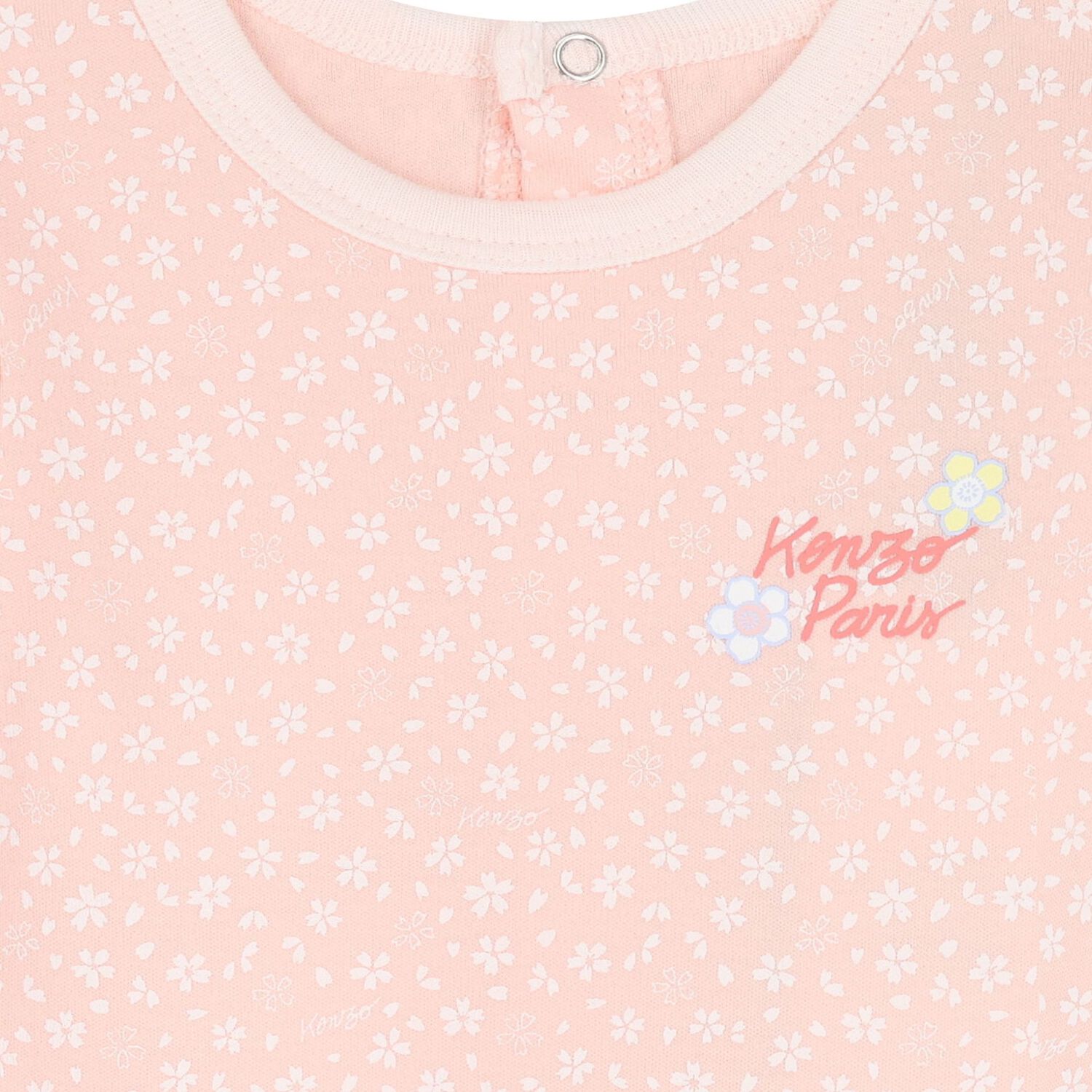 Baby Girls Pink Logo Babygrow, 1, hi-res image number null
