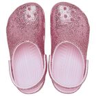 Girls Pink Glitter Classic Clogs Sandals , 1, hi-res