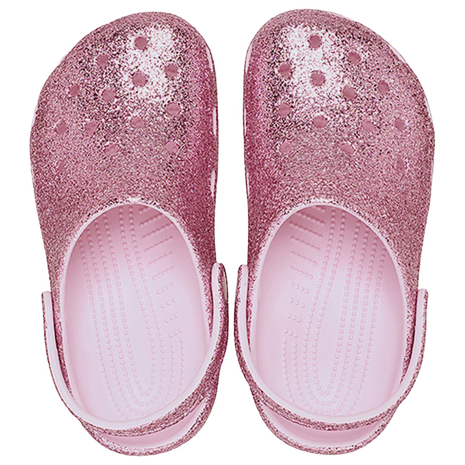 Girls Pink Glitter Classic Clogs Sandals , 1, hi-res