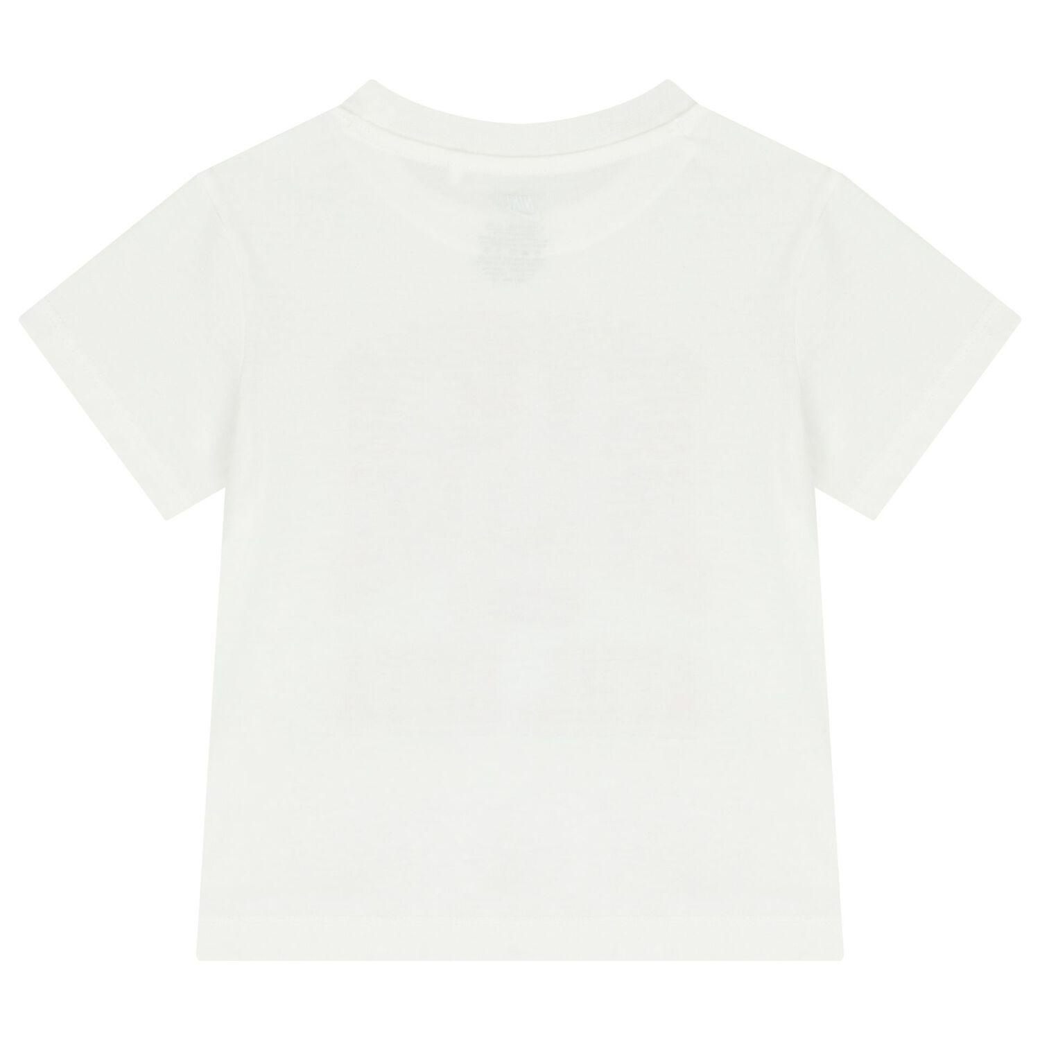 طقم تنورة للبنات باللون الأبيض والوردي مزين بشعار, 1, hi-res