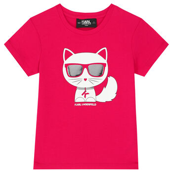 Girls Pink Choupette T-Shirt