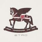 Beige Pegaso Logo Paisley Knitted Baby Blanket, 1, hi-res