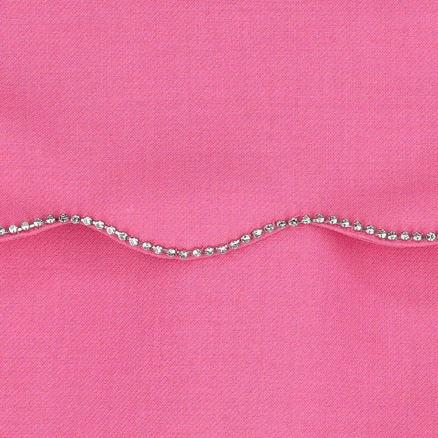 فستان مزين بشعار الألماس باللون الوردي للبنات , 1, hi-res